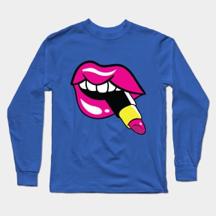 Lipstick Junkie Long Sleeve T-Shirt